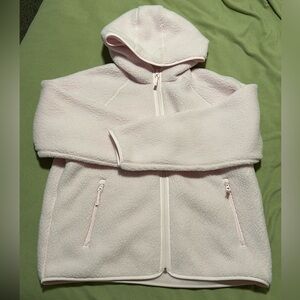 Aritzia Polartec Thermal Pro Raglan Zip Hoodie Color Magnolia Pink Size XL